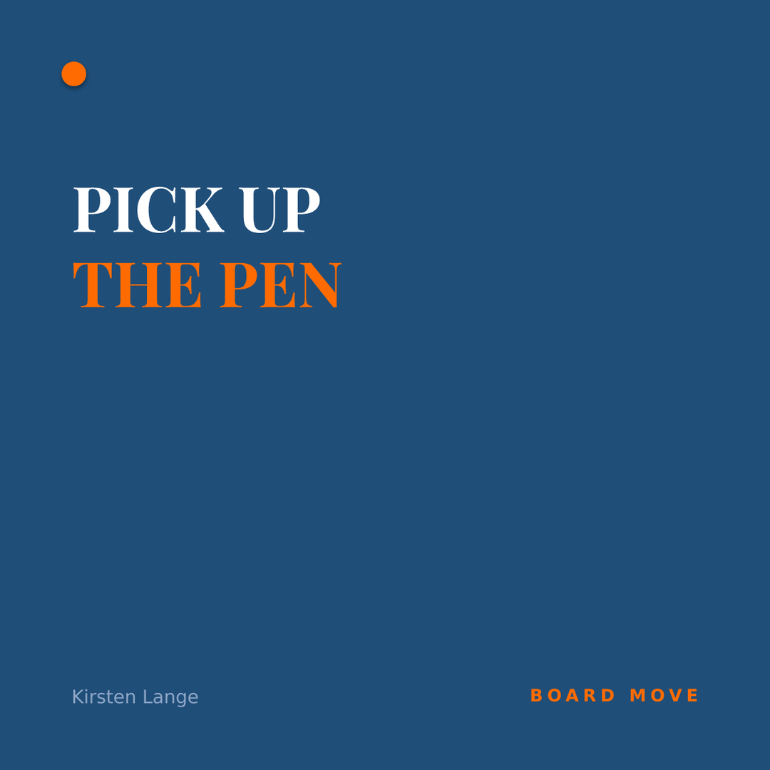 Pick up the pen
